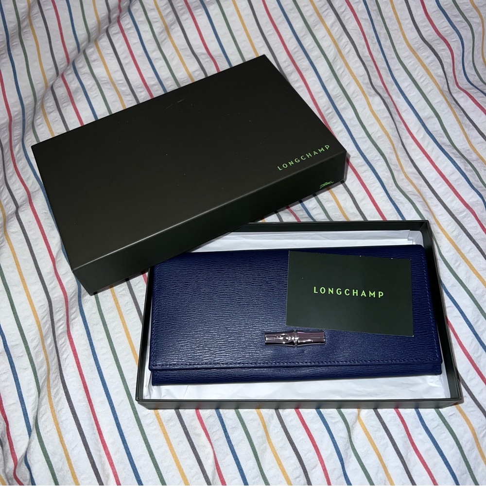 Longchamp Roseau Leather Wallet